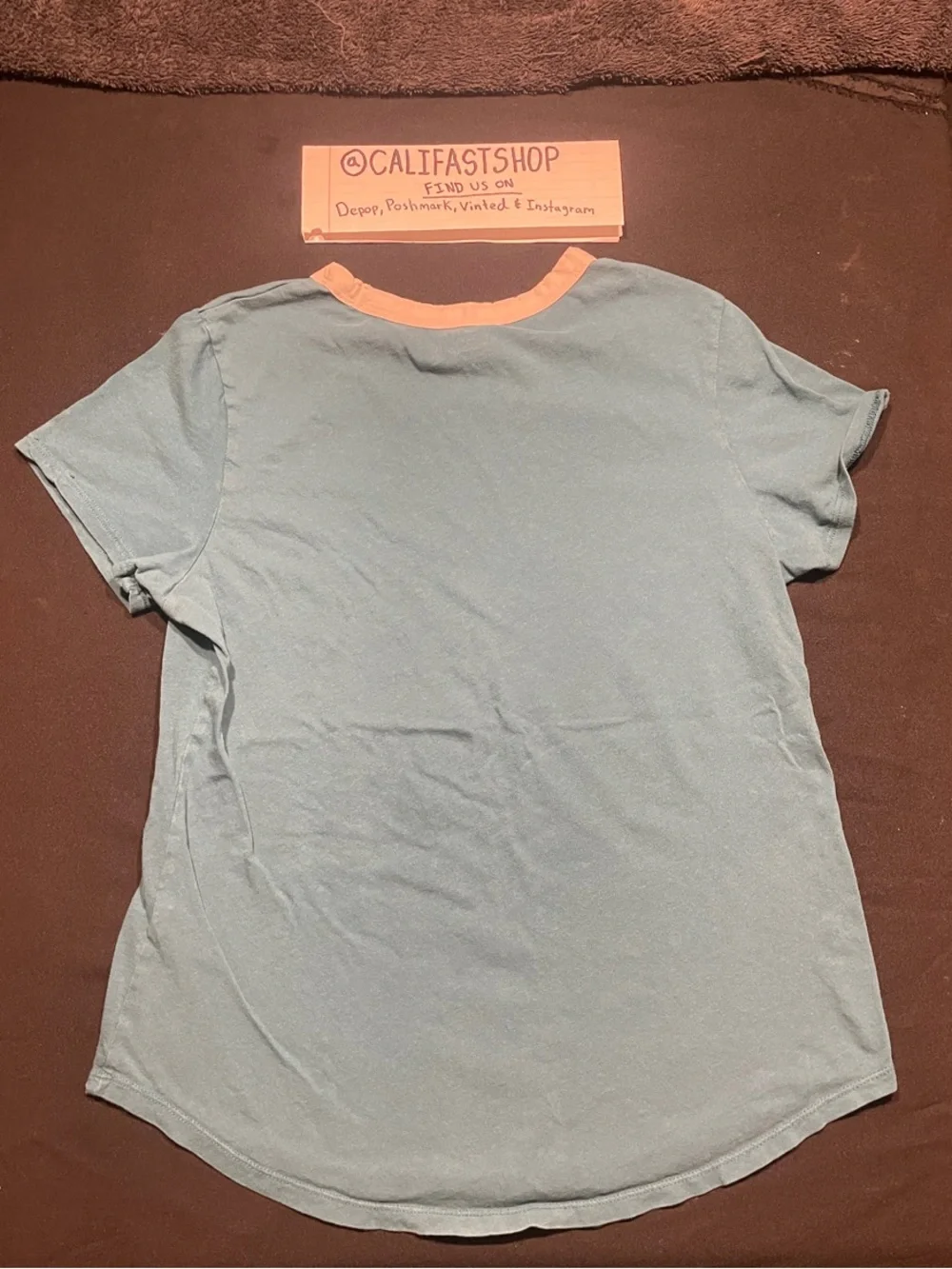Old Navy Kids Light Blue Tee with Cream Collar - Our National Parks Graphic